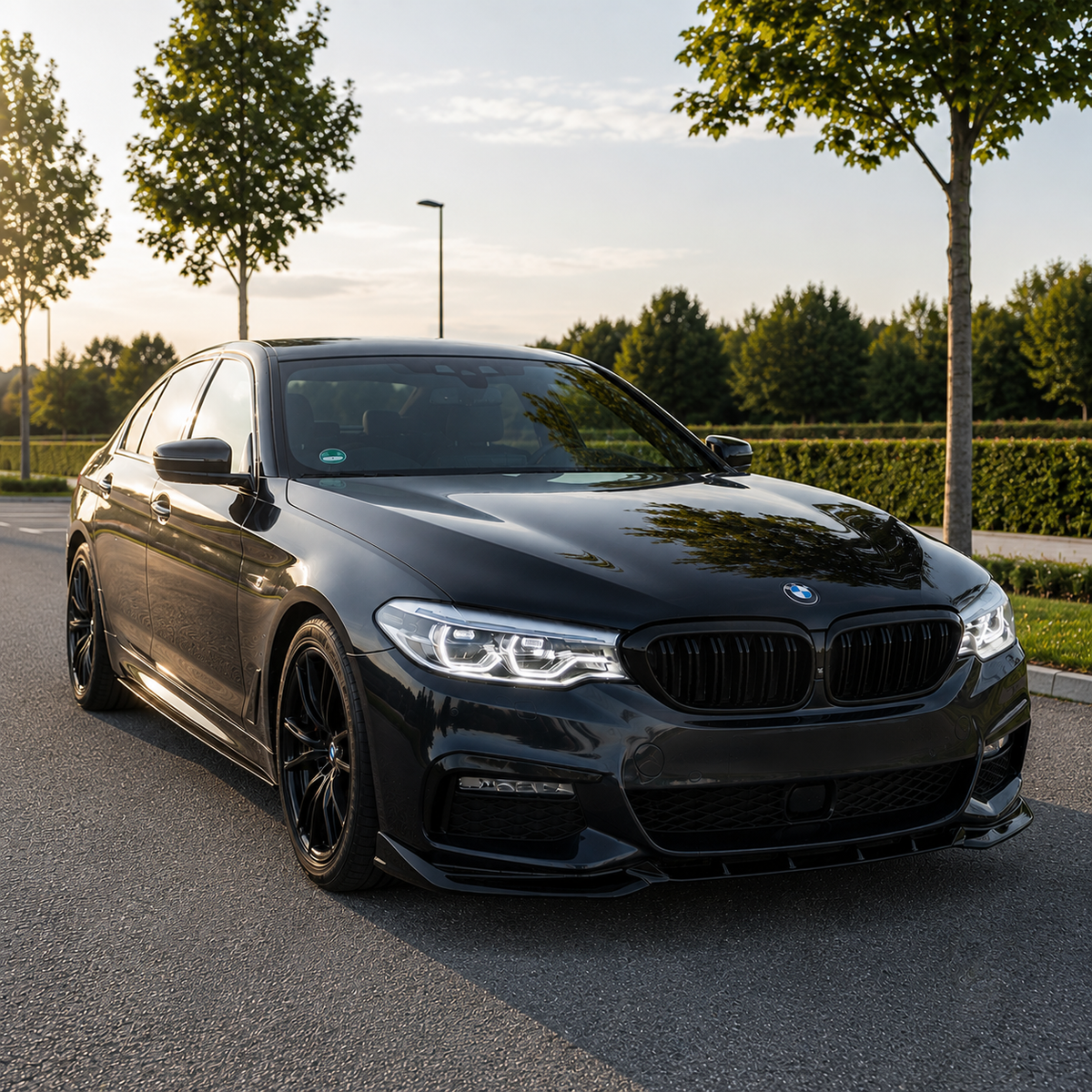 BMW G30/G31 Pre-LCI - Etuspoileri M-performance kiiltävän musta
