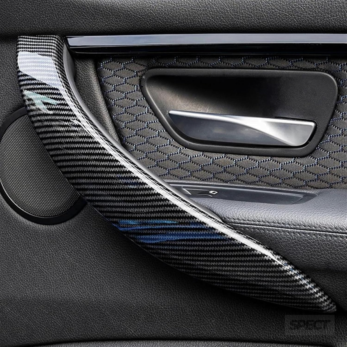 BMW F30/F31/F32 - Hiilikuitu kuvioitu oven kahvat 2kpl