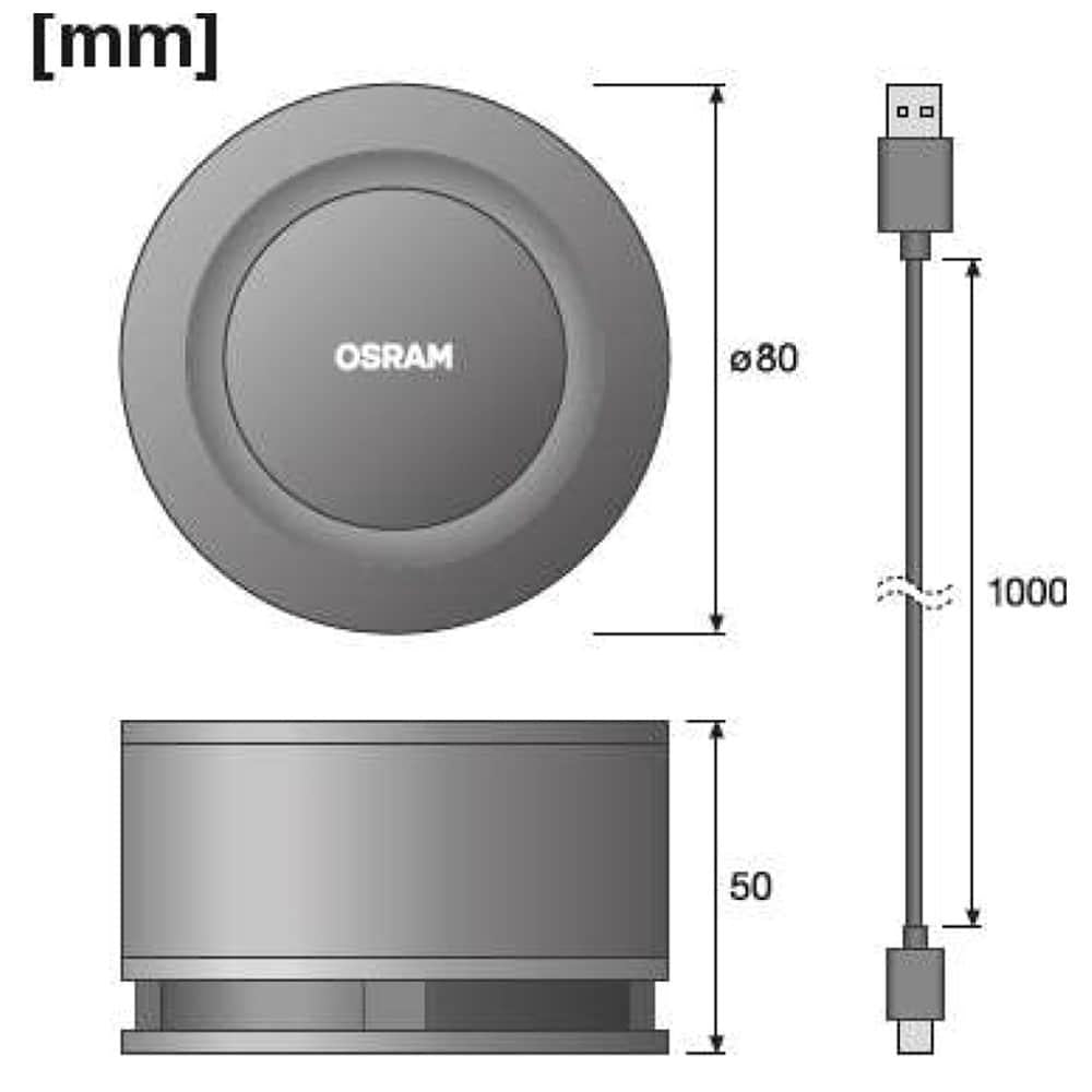 Osram AirZing Ilmanpuhdistin UV USB-C 99,9%