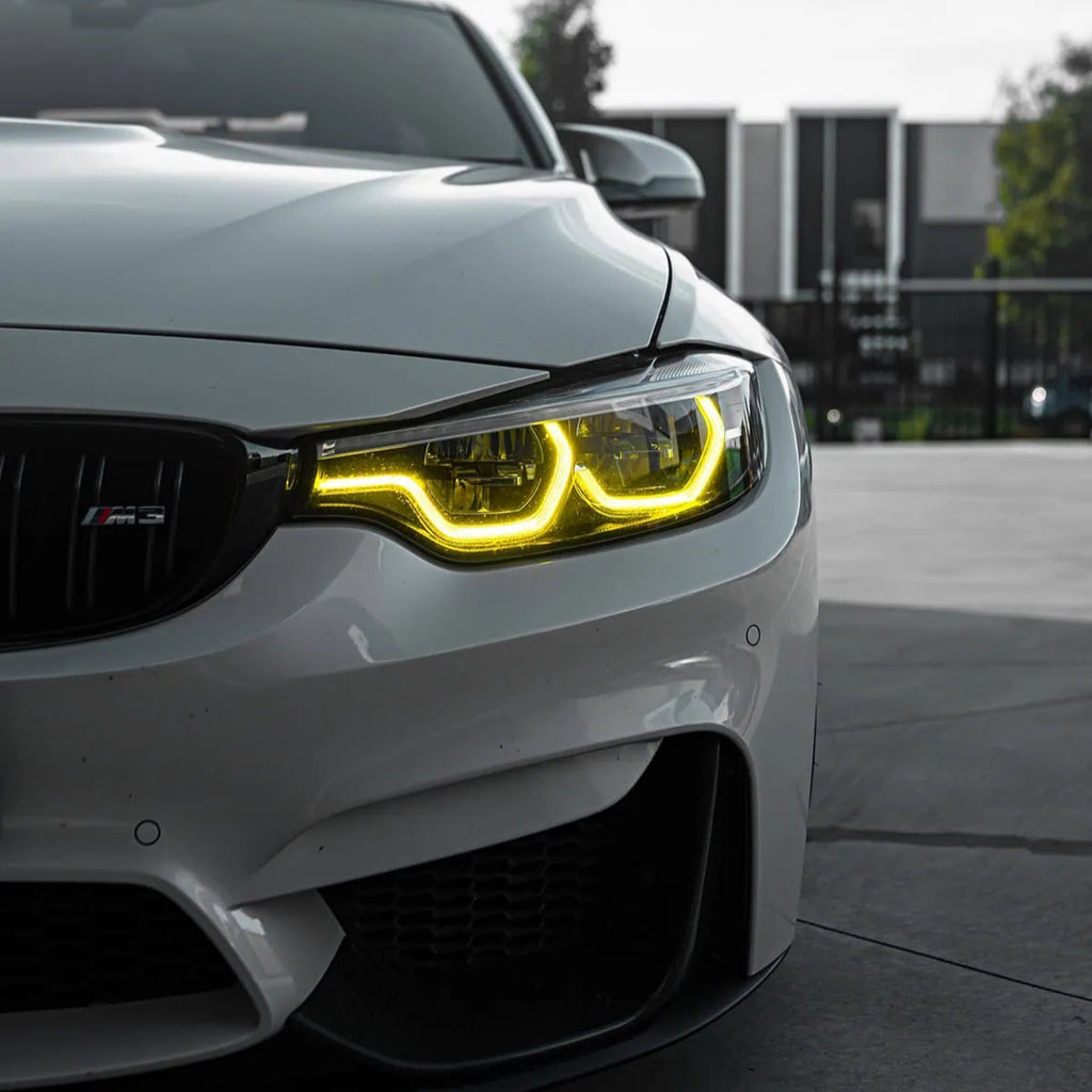 BMW F32/F80/F82 LCI - Keltaiset DRL-moduulit LED RayLights™