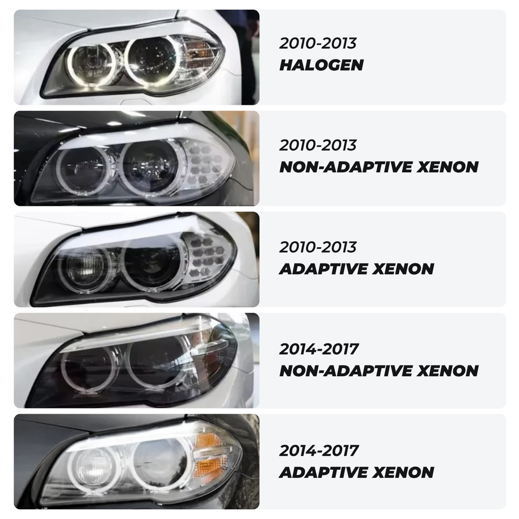 BMW F10/F11 5-sarja - Icon LED-ajovalot vaihdettavalla sävyllä