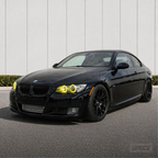 BMW E90/E92/E60/E87 E-sarja - Keltaiset DRL-valot Angel Eyes (xenon)